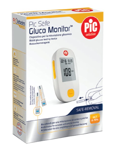GLUCOMETRO CON MONITOR PIC GLUCO SAFE 1 PEZZO