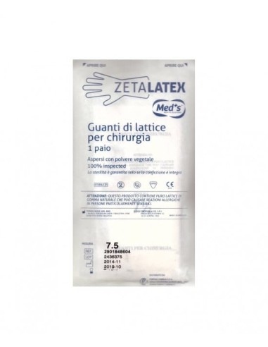 ZETALEX GUANTI CHIRURGICI 7,5