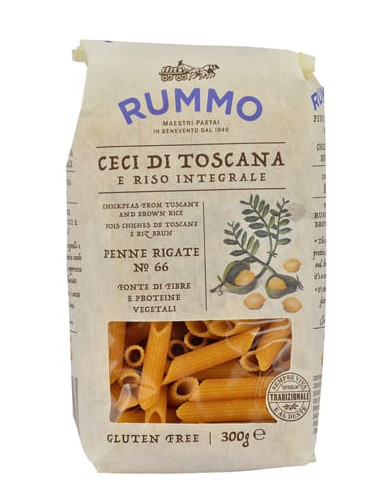 RUMMO PENNE RIGATE N 66 CECI DI TOSCANA E RISO INTEGRALE 300 G