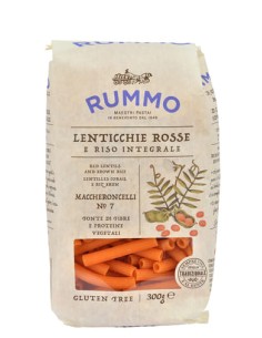 RUMMO MACCHERONCELLI N 7 LENTICCHIE ROSSE E RISO INTEGRALE 300 G
