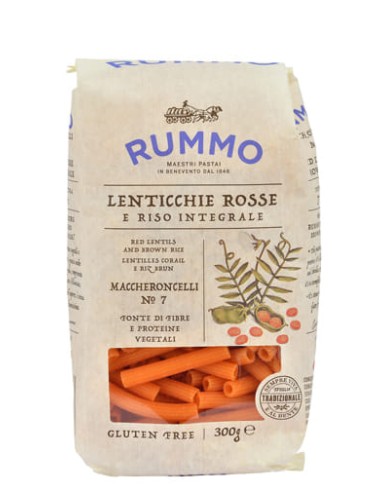 RUMMO MACCHERONCELLI N 7 LENTICCHIE ROSSE E RISO INTEGRALE 300 G