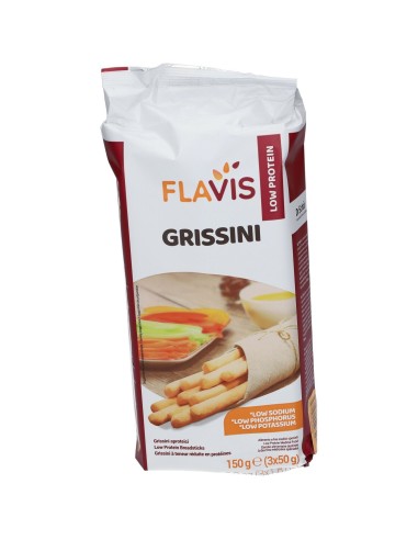 FLAVIS GRISSINI APROTEICI 3 PORZIONI DA 50 G