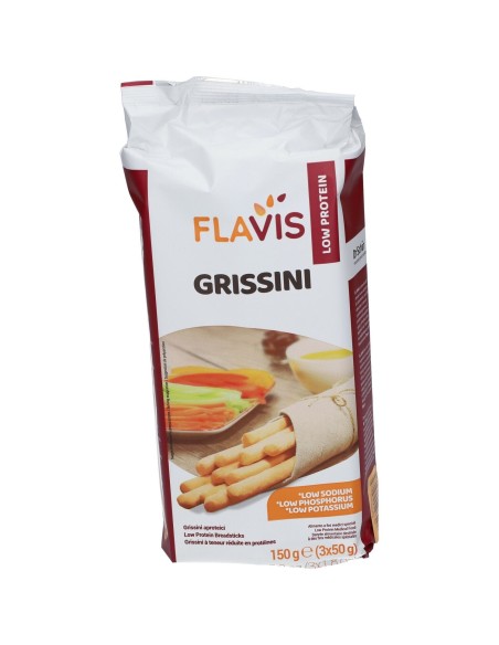 FLAVIS GRISSINI APROTEICI 3 PORZIONI DA 50 G