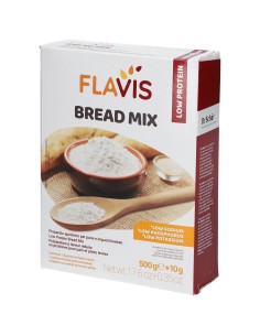 FLAVIS BREAD MIX PREPARATO PER PANE E IMPASTI LIEVITATI APROTEICI 500 G