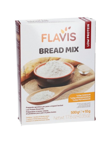 FLAVIS BREAD MIX PREPARATO PER PANE E IMPASTI LIEVITATI APROTEICI 500 G