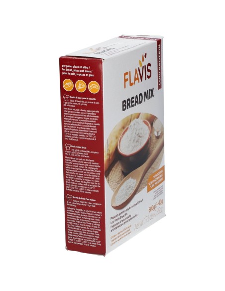 FLAVIS BREAD MIX PREPARATO PER PANE E IMPASTI LIEVITATI APROTEICI 500 G