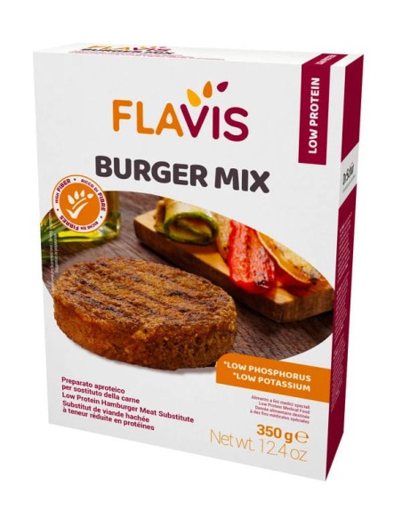 FLAVIS BURGER MIX PREPARATO APROTEICO PER SOSTITUTO DELLA CARNE 350 G