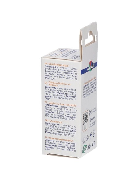 BENDA COMPRESSA ORLATA DI GARZA IDROFILA DERMATESS CAMBRIC 7X5