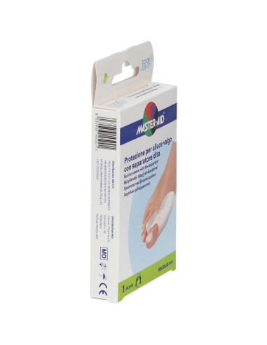 PROTEZIONE MASTER-AID FOOTCARE PER ALLUCE VALGO CON SEPARATORE DITA INTEGRATO 1 PEZZO D9