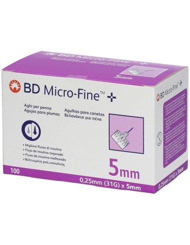 AGO PER PENNA DA INSULINA BD MICROFINE GAUGE 31 5 MM 100 PEZZI