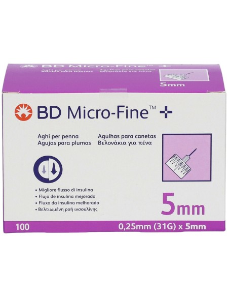 AGO PER PENNA DA INSULINA BD MICROFINE GAUGE 31 5 MM 100 PEZZI