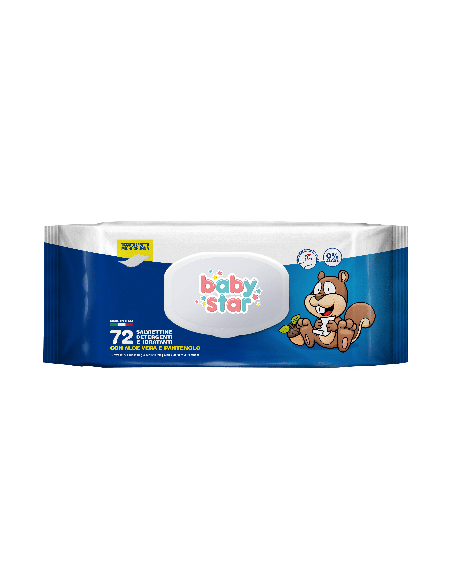 BABYSTAR SALVIETTE BEBE' POPUP 72 PEZZI