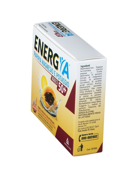ENERGYA PAPAYA MAGNESIO POTASSIO 50+ 14 BUSTINE