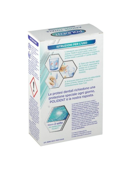 POLIDENT AZIONE TOTALE 66 COMPRESSE PULITORE PER PROTESI QUOTIDIANO