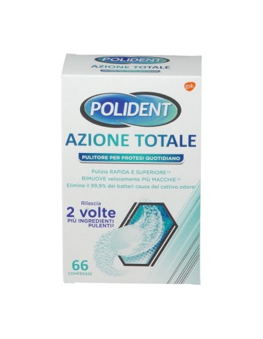 POLIDENT AZIONE TOTALE 66 COMPRESSE PULITORE PER PROTESI QUOTIDIANO