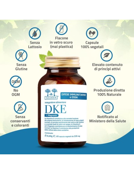 SALUGEA DKE + MAGNESIO 60 CAPSULE