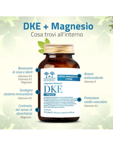 SALUGEA DKE + MAGNESIO 60 CAPSULE