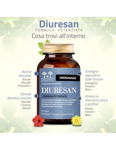 SALUGEA DIURESAN FORMULA POTENZIATA 60 CAPSULE