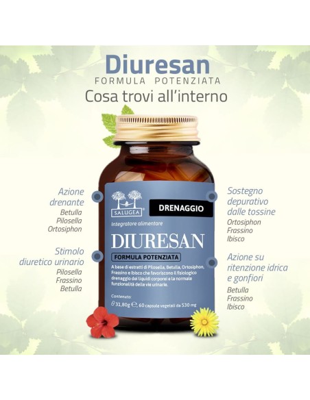 SALUGEA DIURESAN FORMULA POTENZIATA 60 CAPSULE