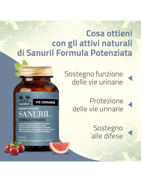 SALUGEA SANURIL FORMULA POTENZIATA 60 CAPSULE VEGETALI