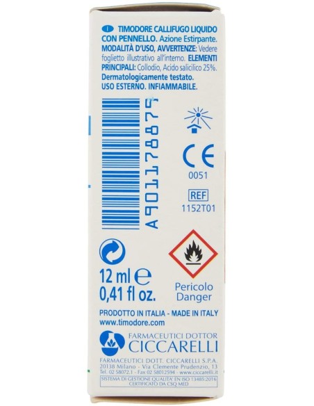 CALLIFUGO CICCARELLI LIQUIDO CON PENNELLO PER RIMOZIONE CALLLI 12 ML