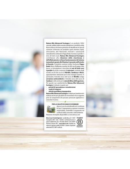 NATURA MIX ADVANCED SOSTEGNO OROSOLUBILE 20 BUSTINE