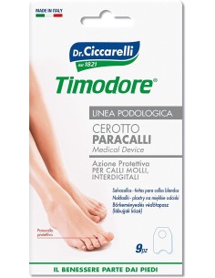 CEROTTO PARACALLO SAGOMATO PER CALLI MOLLI INTERDIGITALI APPLICARE SU FORMAZIONE CORNEE IGIENEPIEDE 9 PEZZI