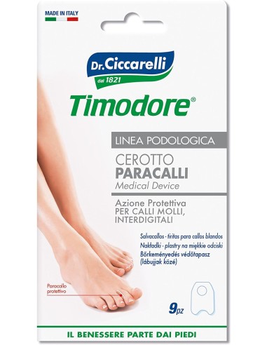 CEROTTO PARACALLO SAGOMATO PER CALLI MOLLI INTERDIGITALI APPLICARE SU FORMAZIONE CORNEE IGIENEPIEDE 9 PEZZI