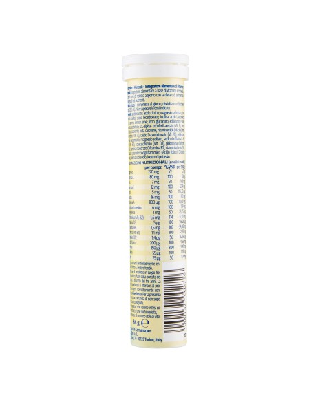 PIU' VITAMINE E MINERALI GUSTO LEMON LIME 20 COMPRESSE EFFERFESCENTI