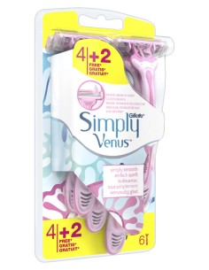 GILLETTE VENUS SIMPL3 4 PEZZI + 2 G