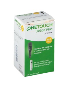 LANCETTE PUNGIDITO ONETOUCH DELICA PLUS 200 PEZZI