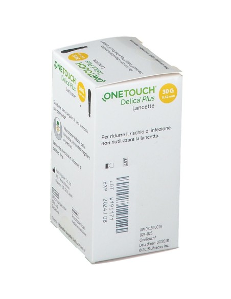 LANCETTE PUNGIDITO ONETOUCH DELICA PLUS 200 PEZZI
