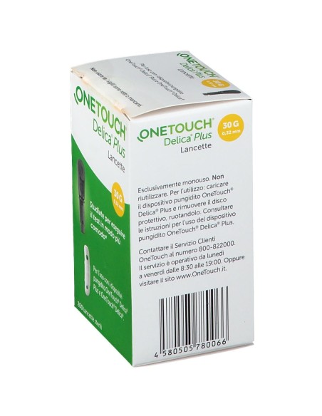 LANCETTE PUNGIDITO ONETOUCH DELICA PLUS 200 PEZZI