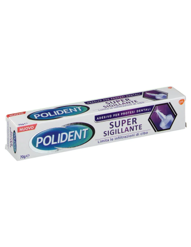 POLIDENT SUPER TENUTA+SIGILLANTE ADESIVO PROTESI DENTALE 70 G