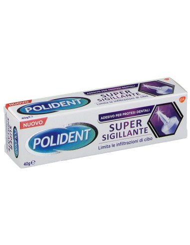POLIDENT SUPER TENUTA+SIGILLANTE ADESIVO PROTESI DENTALE 40 G