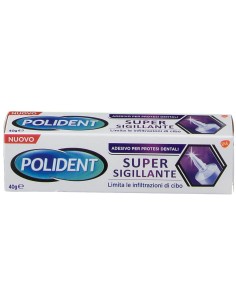 POLIDENT SUPER TENUTA+SIGILLANTE ADESIVO PROTESI DENTALE 40 G 2