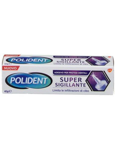 POLIDENT SUPER TENUTA+SIGILLANTE ADESIVO PROTESI DENTALE 40 G