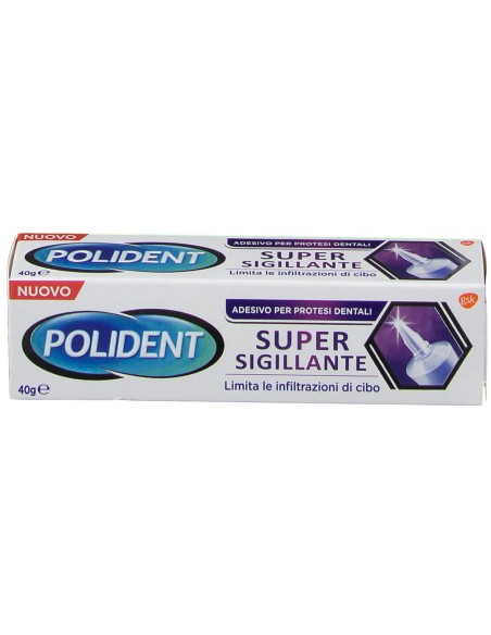 POLIDENT SUPER TENUTA+SIGILLANTE ADESIVO PROTESI DENTALE 40 G
