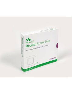 MEDICAZIONE IN SCHIUMA DI POLIURETANO MEPILEX BORDER FLEX 10X10 CM 5 PEZZI