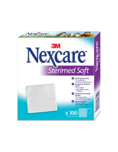 GARZA COMPRESSA STERIMED SOFT IN TESSUTO NON TESSUTO STERILE 10X10CM 100 PEZZI MULTILINGUAL