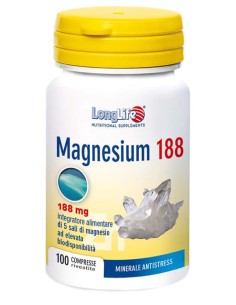 LONGLIFE MAGNESIUM 188 100 COMPRESSE RIVESTITE DA 6,5 G