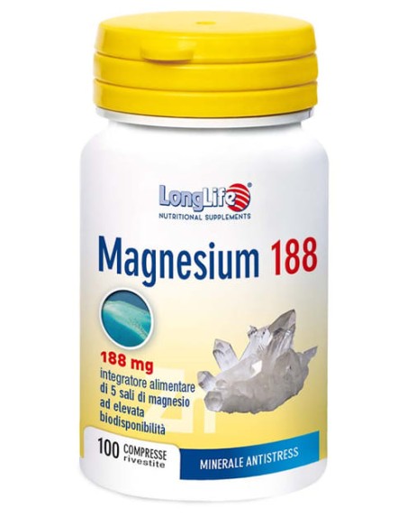 LONGLIFE MAGNESIUM 188 100 COMPRESSE RIVESTITE DA 6,5 G