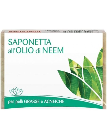 FIOR DI LOTO SAPONETTA ALL'OLIO DI NEEM PER PELLI GRASSE E IMPURE 100 G