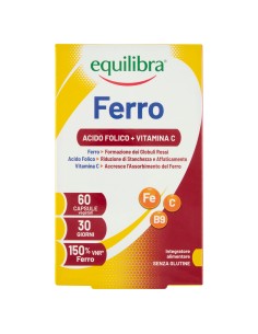 FERRO CON ACIDO FOLICO + VITAMINA C 60 CAPSULE