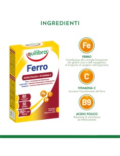 FERRO CON ACIDO FOLICO + VITAMINA C 60 CAPSULE 2