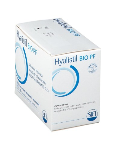 HYALISTIL BIO PF SOLUZIONE OFTALMICA PHOSPHATE FREE MONODOSE A BASE DI ACIDO IALURONICO 0,2% 30 FLACONCINI 0,25 ML