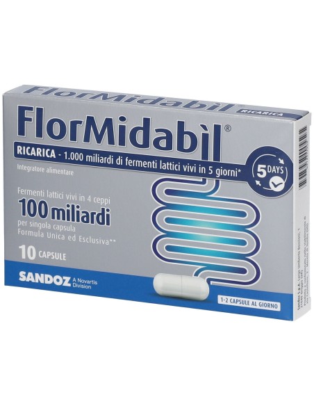 FLORMIDABIL RICARICA 10 CAPSULE