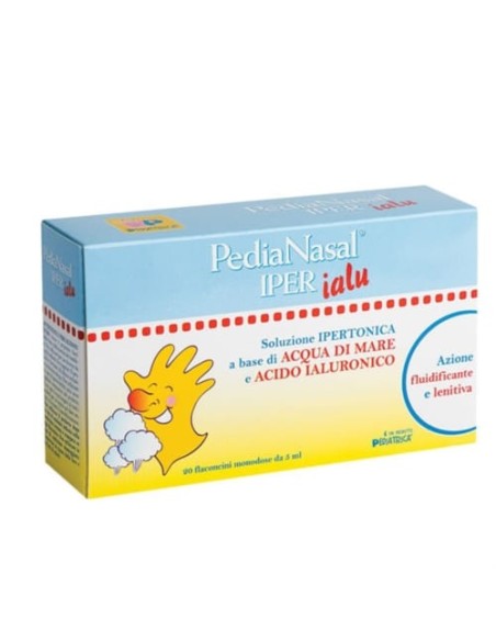 PEDIANASAL IPER SOLUZIONE IPERTONICA CON ACIDO IALURONICO 20 FLACONCINI MONODOSE DA 5 ML
