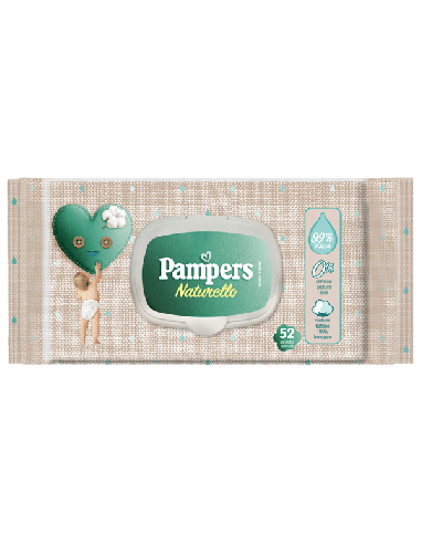 WIPES PAMPERS PROTEZIONE PURA NATURELLO 52 SALVIETTE