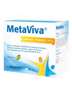 METAVIVA MAGNESIO POTASSIO VITAMINA C 20 BUSTINE